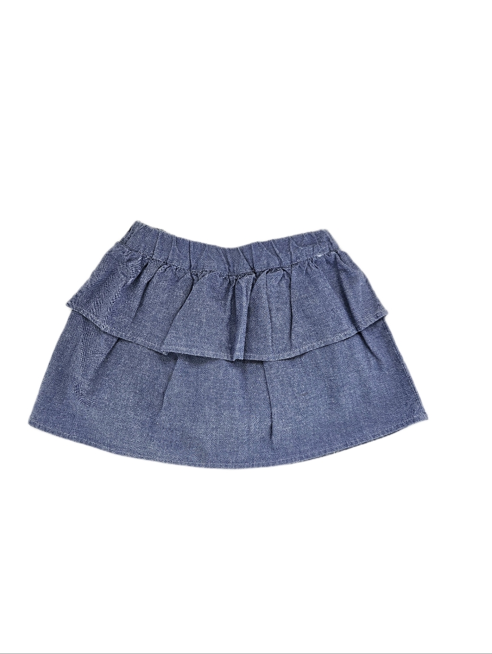 Girls Blue Jeans Skort, Skirt with Shorts Size 4